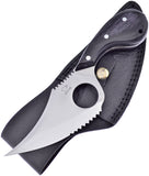 Frost Cutlery The Snook Black Pakkawood Ocoee River Fixed Blade Knife OC141BPW