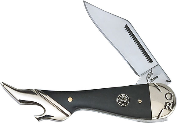 Frost Cutlery Leg Buffalo Horn Folding Stainless Clip Point Pocket Knife C183CBH