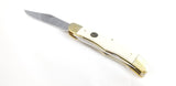 Frost Cutlery Ocoee River Hunter White Bone Folding Stainless Knife C550WSB