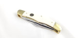 Frost Cutlery Ocoee River Hunter White Bone Folding Stainless Knife C550WSB