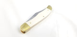 Frost Cutlery Ocoee River Hunter White Bone Folding Stainless Knife C550WSB