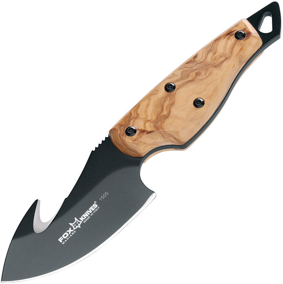 Fox European Hunter Fixed Blade Knife Tan Wood Bohler N690 Steel Blade 1505OL