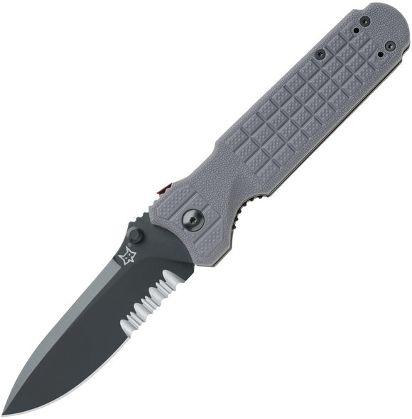 Fox Predator II Pocket Knife Gray G10 Linerlock Folding N690 Blade 446GRS