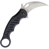 Fox Karambit Carbon Fiber & Black G10 Linerlock Stonewashed N690 Folding Knife 479cgsw