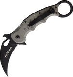 Fox Karambit Green Linen Micarta Linerlock Black N690 Folding Knife 479mi