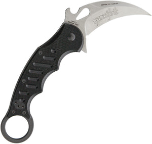 Fox Karambit Blak g10 Linerlock Stonewashed N690 Folding Knife 479sw