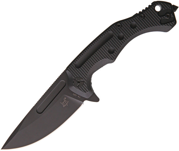 Fox Desert Fox Linerlock Black G10 N690Co Folding Knife 520