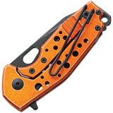 Fox Suru Pocket Knife Aluminum Orange Framelock Folding N690 Blade 526ALO