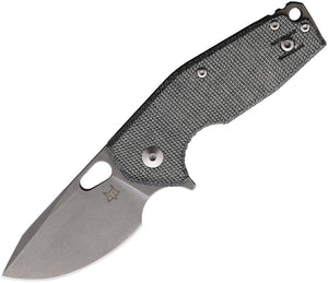 Fox Suru Linerlock Black Micarta Folding Bohler M390 Pocket Knife 526LIMB