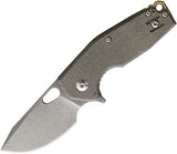 Fox Suru Linerlock OD Green Micarta Folding Bohler M390 Pocket Knife 526LIMOD