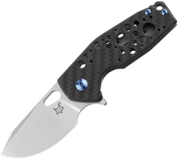 Fox Suru Titan Pocket Knife Carbon Fiber Framelock Folding M390 Blade 526TCBL