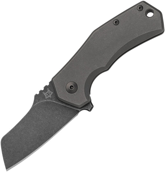 Fox Knives Italico Framelock Dark Gray Titanium Folding M390 Knife 540TIB