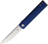 Fox CHNOPS Linerlock Blue Aluminum Folding Bohler M390 Pocket Knife 543ALBL