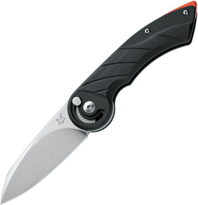 Fox Radius Lock Pocket Knife Black G10 Folding N690 Clip Point Blade 550G10B