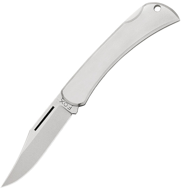 Fox Win Satin 440 Stainless Lockback Clip Pt Folding Knife 551