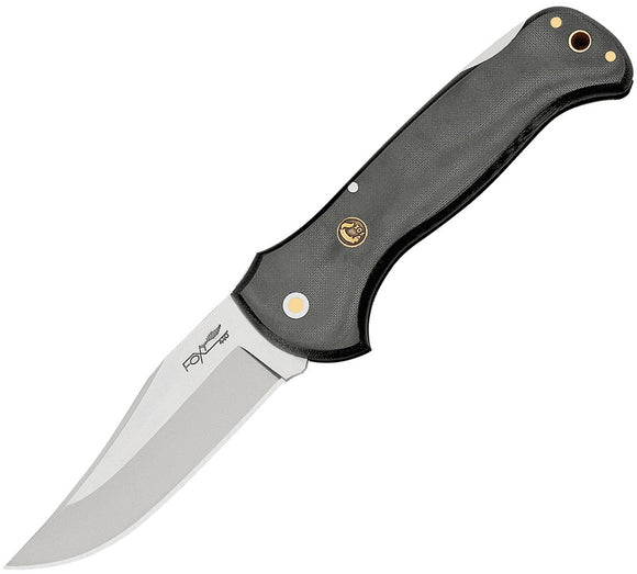 Fox Forest Lockback Black Micarta Handle 12C27 Stainless Folding Knife 576ML