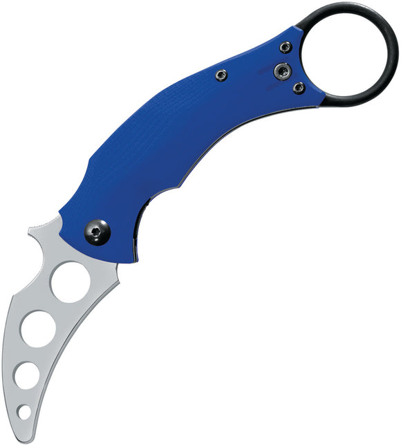 Fox Blackbird Linerlock Trainer Blue G10 Folding Bohler N690 Pocket Knife 591TK