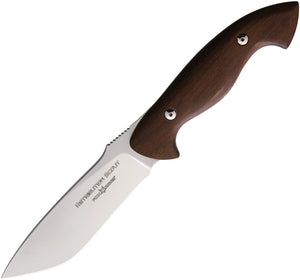 Fox Retribution Scout Fixed Blade Knife Wood Bohler N690 Blade w/ Sheath 600W