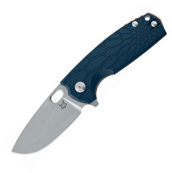 Fox Core Linerlock Blue FRN Folding Bohler N690 Stainless Pocket Knife 604BL