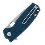 Fox Core Linerlock Blue FRN Folding Bohler N690 Stainless Pocket Knife 604BL