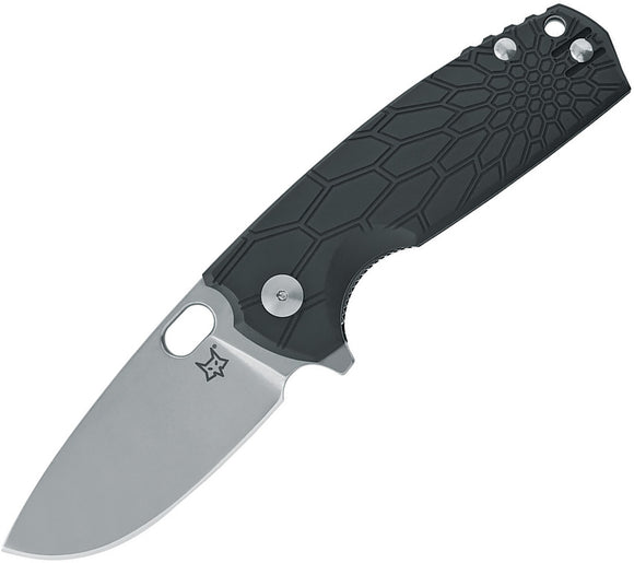 Fox Core Linerlock Black Smooth FRN Folding Bohler N690 Pocket Knife 604