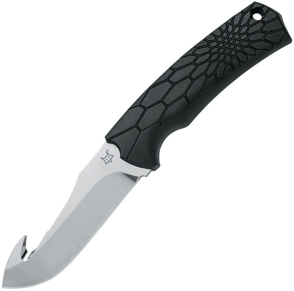 Fox Core Guthook Fixed Blade Knife Black Polypropylene Becut Steel Blade 607