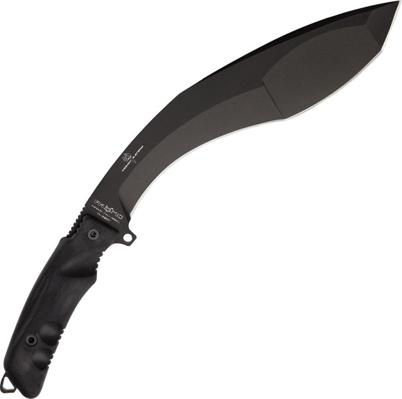 Fox Extreme Tactical Trakker Kukri Fixed Blade Knife Black N690Co Blade 9CM05T