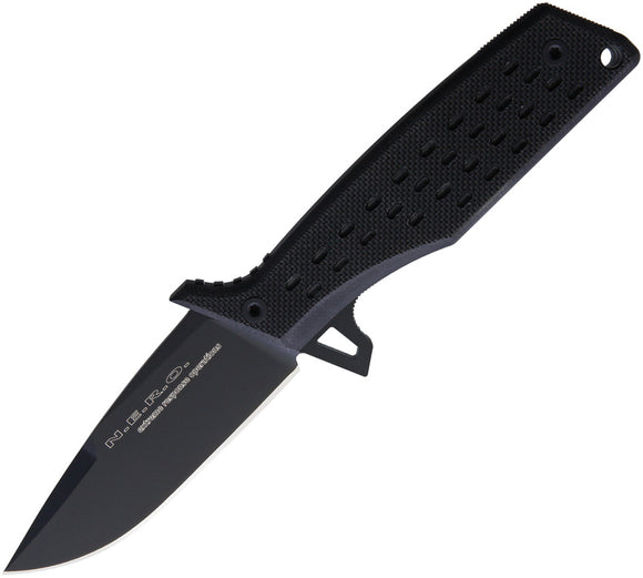 Fox NERO Fixed Blade Knife Black G10 Bohler N690 Drop Pt Blade w/ Sheath NR03CT