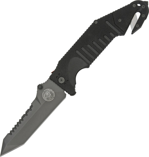 Fox RCST Folgore Rescue Combat Linerlock Black G10 LAWKS Folding Knife RCST01