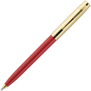 Fisher Space Pen Apollo Space Red Brass Water Resistant 5.13" Pen 000856