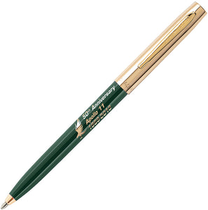 Fisher Space Pen Apollo 11 Cap-O-Matic Green Brass Writing Pen 000955