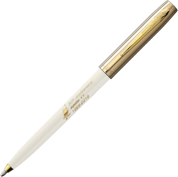 Fisher Space Pen Apollo 11 Cap-O-Matic White Brass Writing Pen 001419