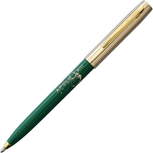 Fisher Space Pen Apollo 13 Cap-O-Matic Green & Brass Writing Pen 001624