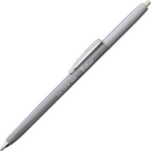 Fisher Space Pen Grey Smooth 6.25" Water Resistant Silver Pen 362633