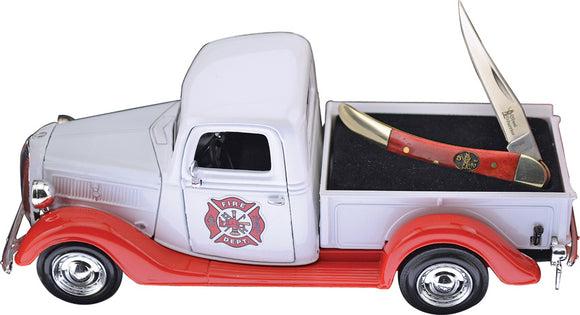Frost Cutlery 1937 Ford Pickup Truck Firefighter Folding Blade Pocket Knife PUFF