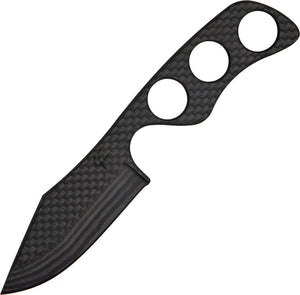 Fred Perrin Le Bowie Carbon Fiber Fixed Blade Neck Knife + Kydex dbc