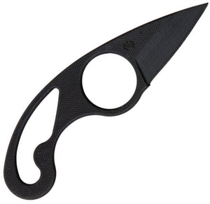 Fred Perrin La Griffe one piece Black G10 Construction Fixed blade Neck Knife + Kydex gg10