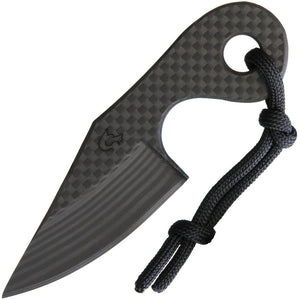 Fred Perrin Le Demineur Carbon Fiber Fixed Blade Neck Knife mke2