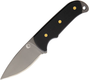 Fremont Baldwin Creek Black G10 1096HC Drop Pt Fixed Blade Knife w/ Sheath 00418