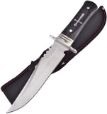 Frost Cutlery 11" Cross Fixed Blade Bowie Black Pakkawood Handle Knife SHP008