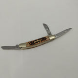 Frost Cutlery Range Rider Brown Bone Folding Stainless Pocket Knife SHP114BRJB