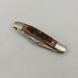 Frost Cutlery Range Rider Brown Bone Folding Stainless Pocket Knife SHP114BRJB