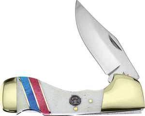 Frost Choctaw Lockback Liberty Bell USA Red White Blue Pocket Knife 105LB