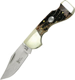 Steel Warrior Choctaw Lockback Winter Bone Handle Folding Pocket Knife SW105WABS
