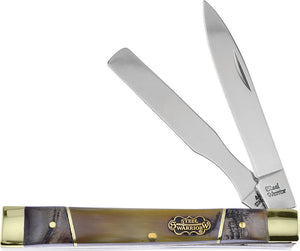 Frost Cutlery 2-Blade Steel Warrior Doctors Knife w/ Ram & Ox Horn Handle