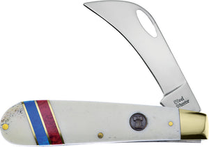 Frost Cutlery Liberty Bell Hawkbill Red White & Blue Folding Knife 441LB