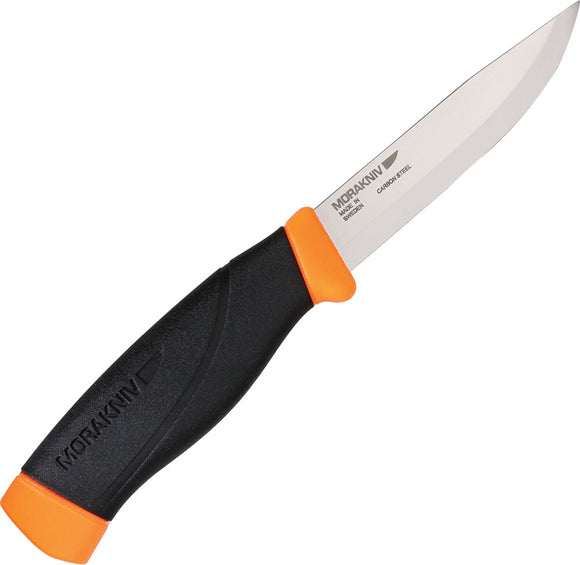 Mora Companion Heavy Duty F Black & Orange Carbon Steel Fixed Blade Knife 01460