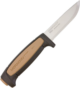 Mora Rope Tan/Gray Fixed Blade Knife w/Sheath 01512