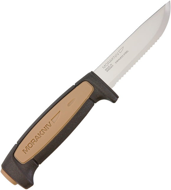 Mora Rope Tan/Gray Fixed Blade Knife w/Sheath 01512