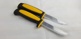 2 Pc Lot Mora Morakniv Basic 511 Yellow/Black Carbon Steel Survival Knife 01654